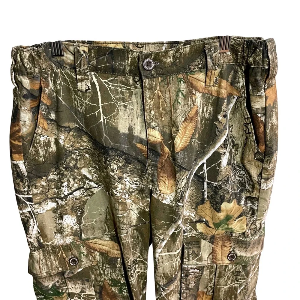 Realtree Edge Camo Cargo Pants Mens Small 28-30 Hunting 6 Pockets Tactical Pants